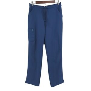 WonderWink Cargo Drawstring Navy Blue Medical Scrub Pants Womens Medium
